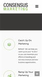 Mobile Screenshot of consensusmarketing.com