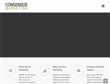 Tablet Screenshot of consensusmarketing.com